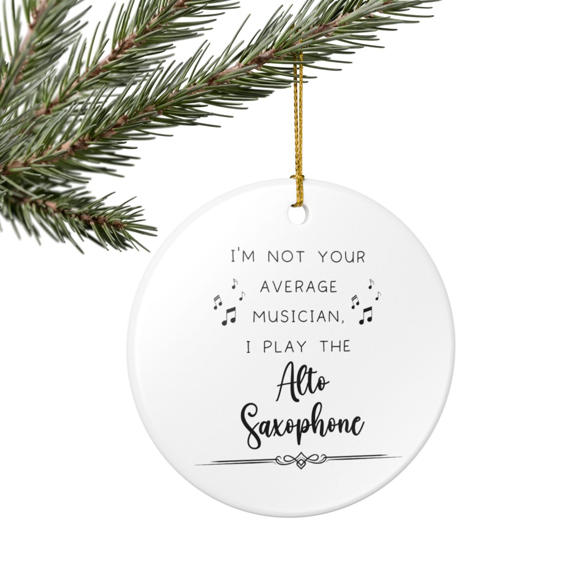 Alto Saxophone Ornament, Gift for Alto Sax Player