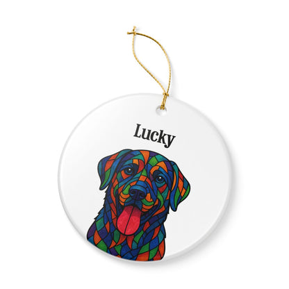 Personalized Geometric Pet Ornament
