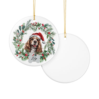 Personalized Cocker Spaniel Ornament