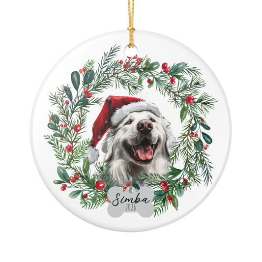 Personalized Kuvasz Christmas Ornament