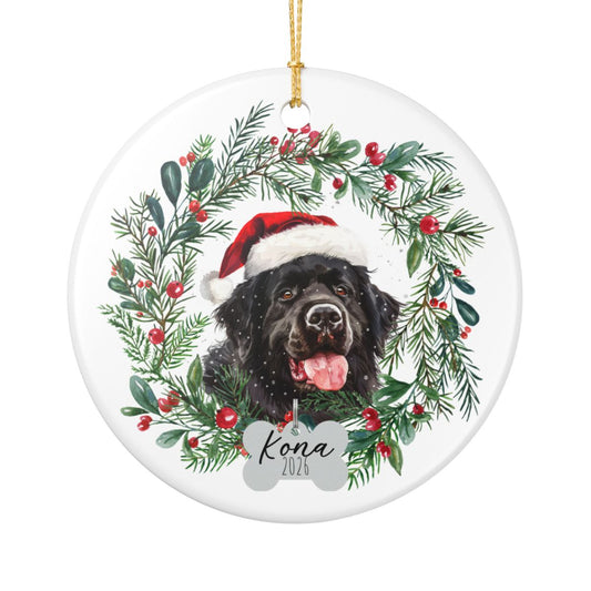 Personalized Newfoundland Christmas Ornament