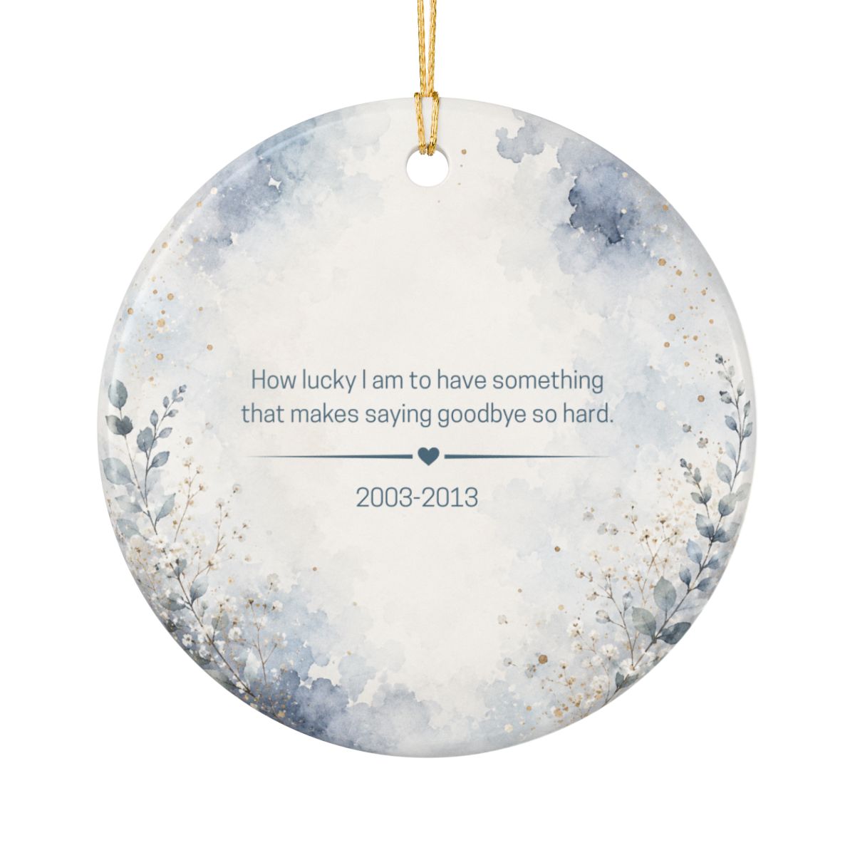 Custom Dog Photo Lucky Ornament