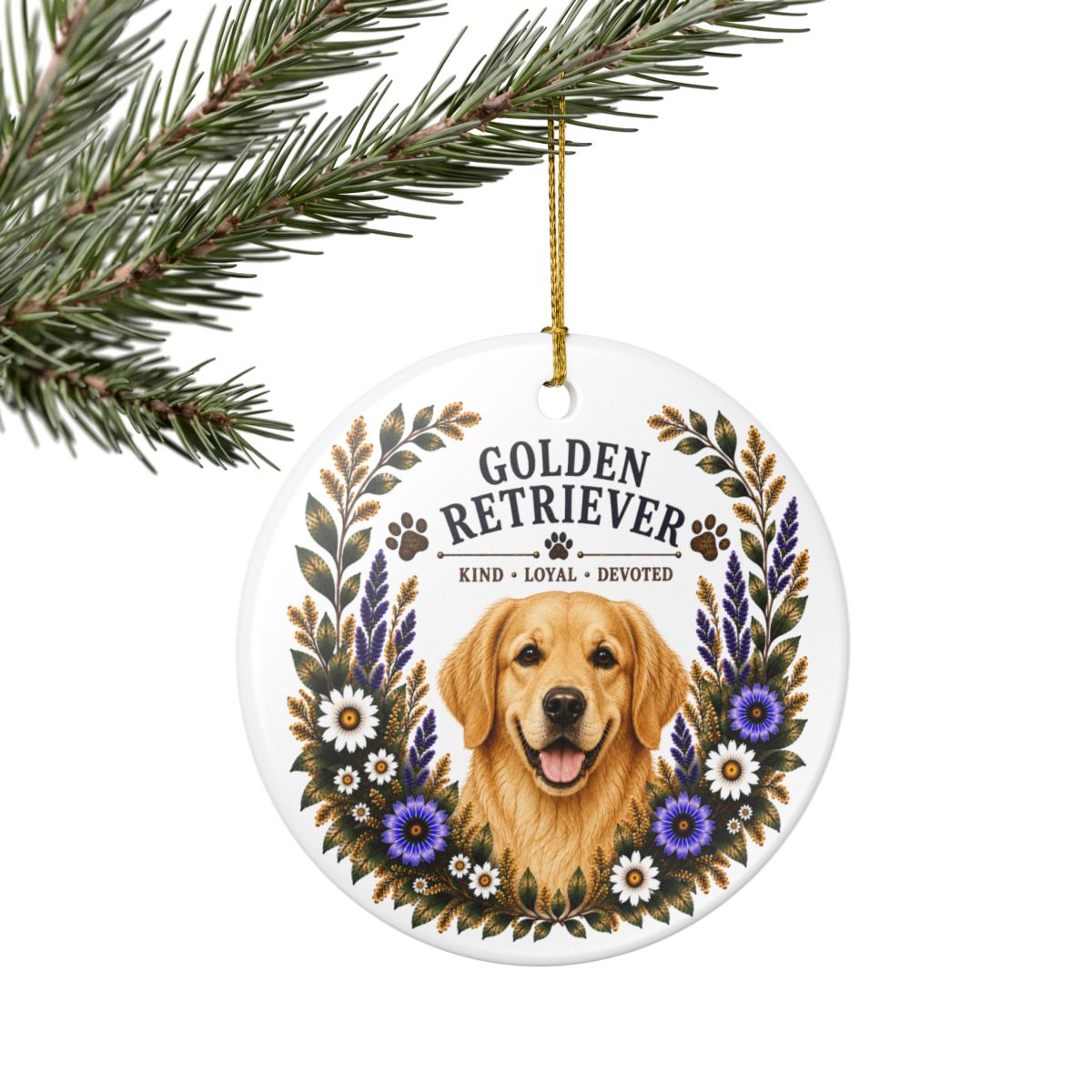 Golden Retriever Ornament, Golden Retriever Lover Gift, Golden Mom Gift, Dog Breed Keepsake