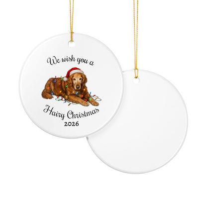 Personalized Dog Photo Christmas Ornament Custom Pet Holiday Keepsake Gift