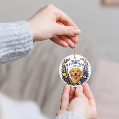 Golden Retriever Ornament, Golden Retriever Lover Gift, Golden Mom Gift, Dog Breed Keepsake
