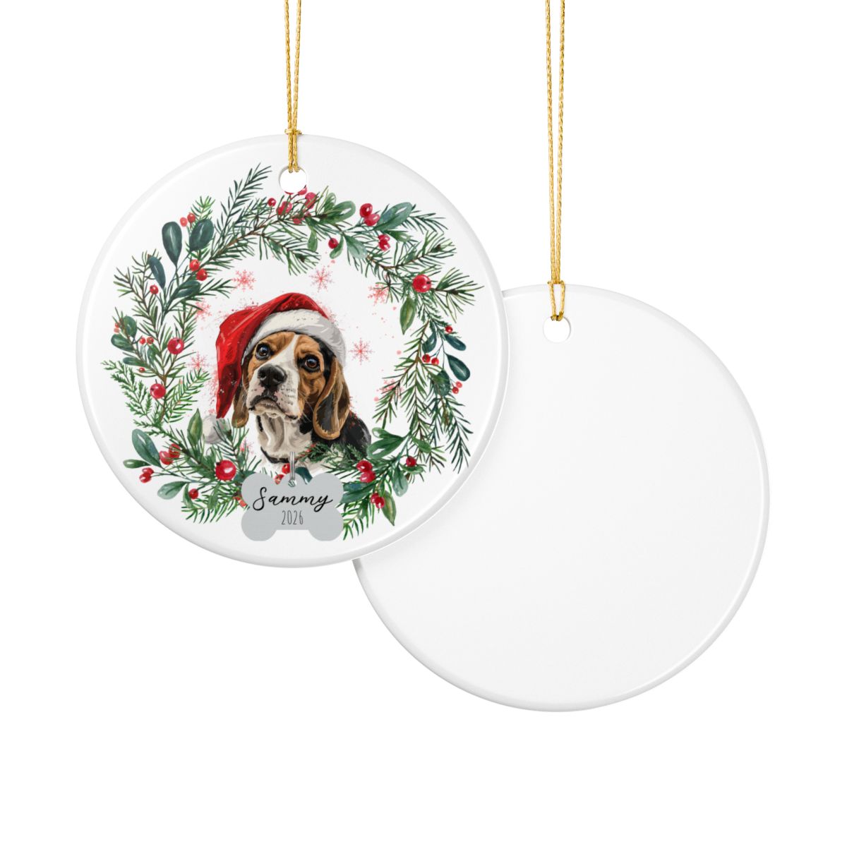 Personalized Beagle Ornament