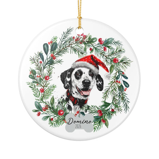 Personalized Dalmatian Christmas Ornament