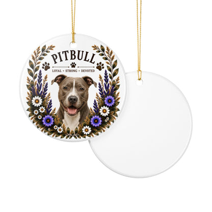 Pit Bull Ornament, Pitbull Lover Gift, Pit Bull Mom Gift, Dog Breed Keepsake