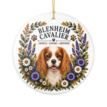Blenheim Cavalier Ornament, Cavalier King Charles Spaniel Gift, Dog Mom Keepsake