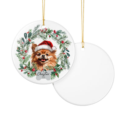 Personalized Pomeranian Christmas Ornament