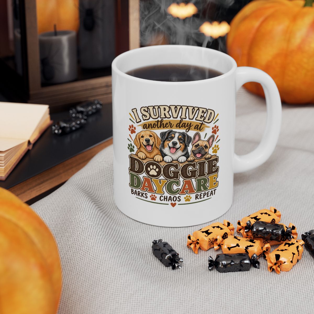 Dog Daycare Worker Gift Mug, Funny Doggie Daycare Coffee Cup, Kennel Staff Gift