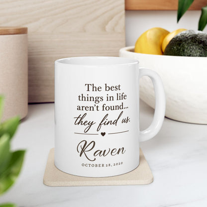 Personalized Gotcha Day Mug, Custom Dog Portrait, Adoption Anniversary Gift, Dog Mom Keepsake