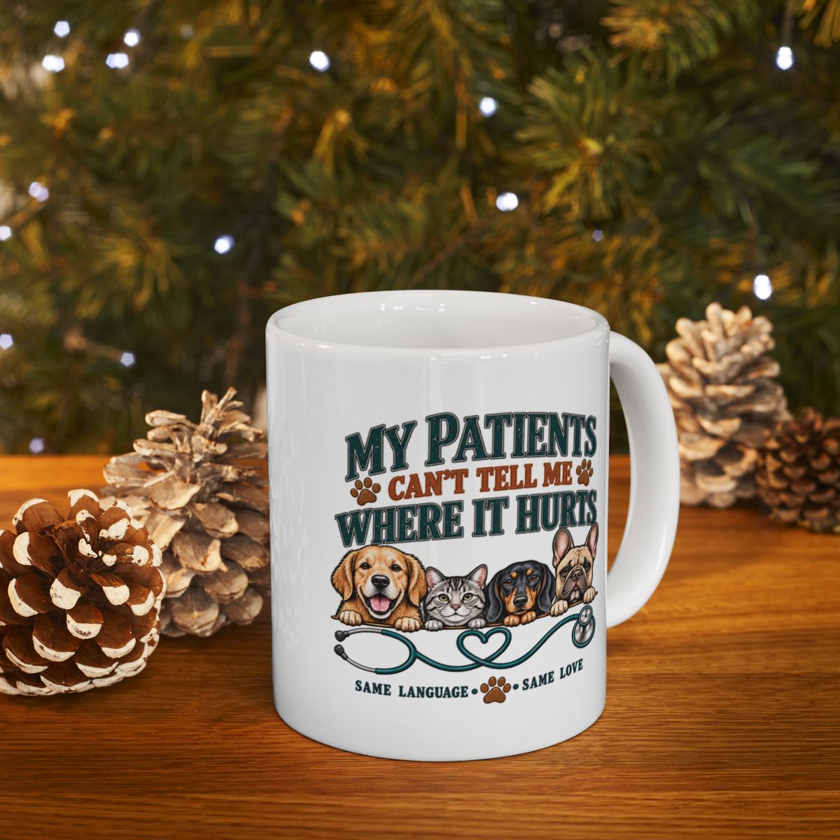Personalized Veterinarian Mug, Vet Doctor Gift, Custom Veterinary Medicine Coffee Cup