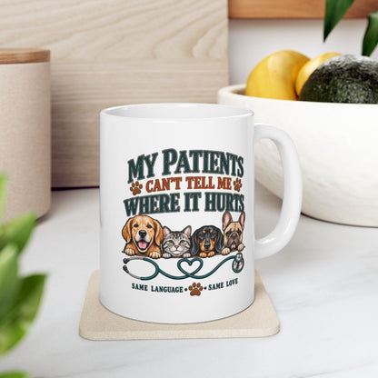 Personalized Veterinarian Mug, Vet Doctor Gift, Custom Veterinary Medicine Coffee Cup
