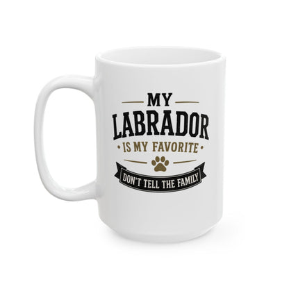 Personalized Labrador Mug, Custom Dog Portrait Mug, Lab Mom Gift, Dog Lover Gift