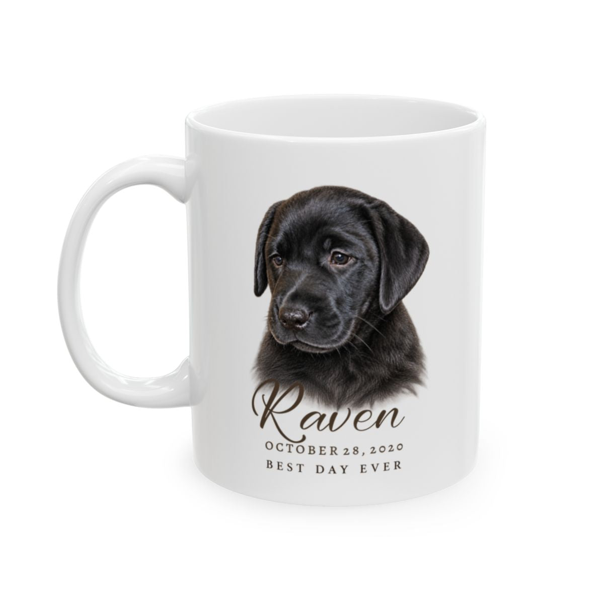 Personalized Gotcha Day Mug, Custom Dog Portrait, Adoption Anniversary Gift, Dog Mom Keepsake
