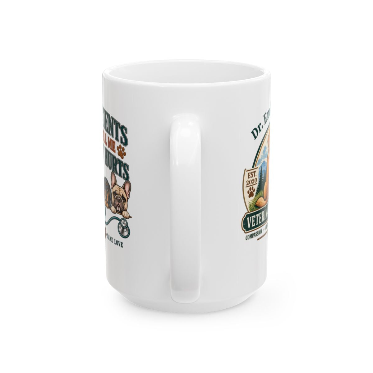 Personalized Veterinarian Mug, Vet Doctor Gift, Custom Veterinary Medicine Coffee Cup