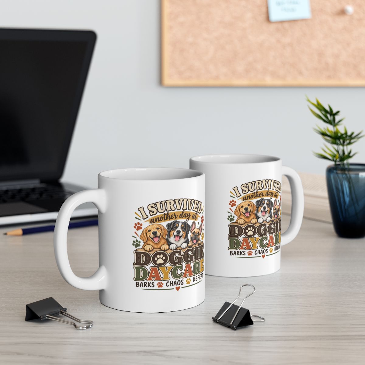 Dog Daycare Worker Gift Mug, Funny Doggie Daycare Coffee Cup, Kennel Staff Gift