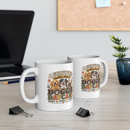 Dog Daycare Worker Gift Mug, Funny Doggie Daycare Coffee Cup, Kennel Staff Gift