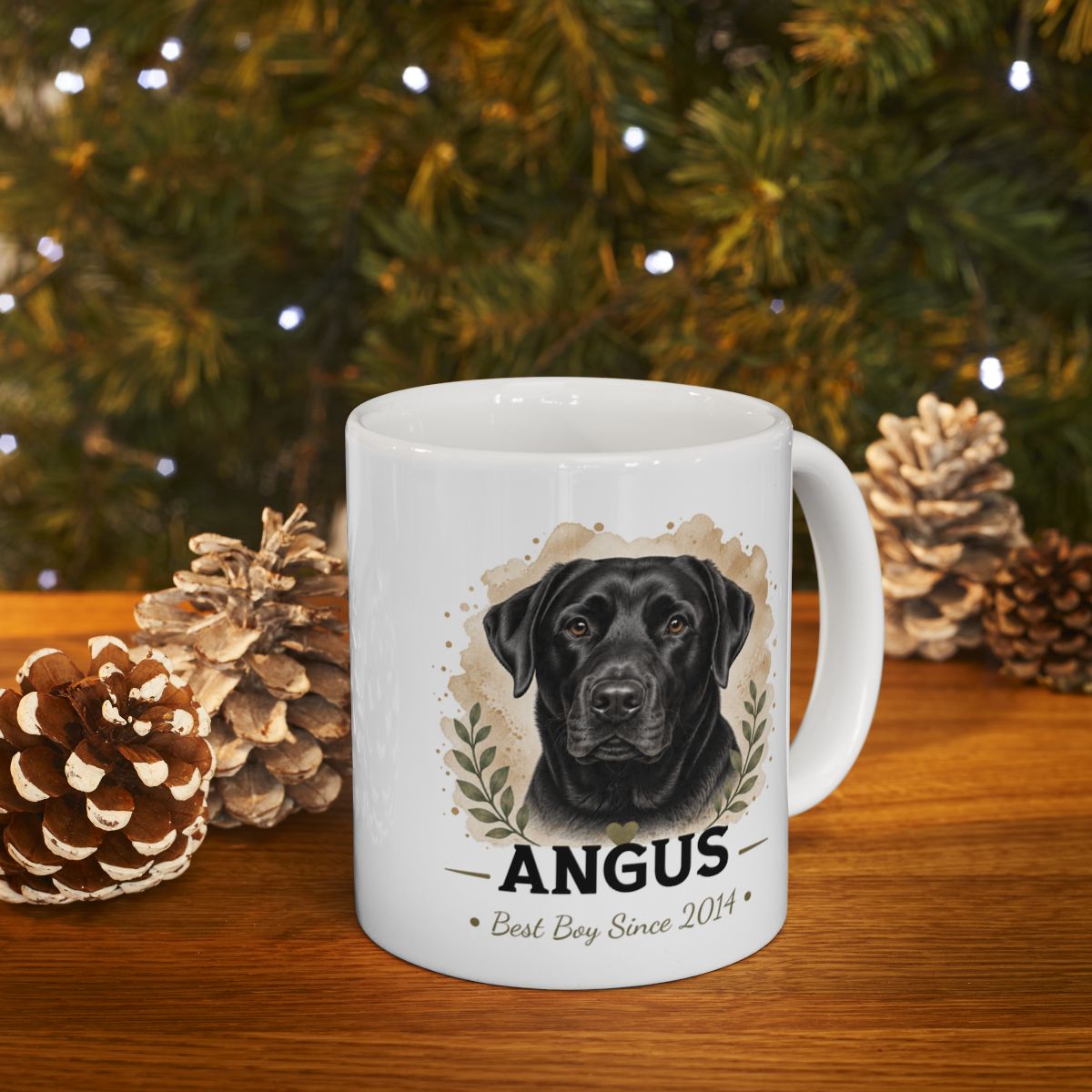 Personalized Labrador Mug, Custom Dog Portrait Mug, Lab Mom Gift, Dog Lover Gift