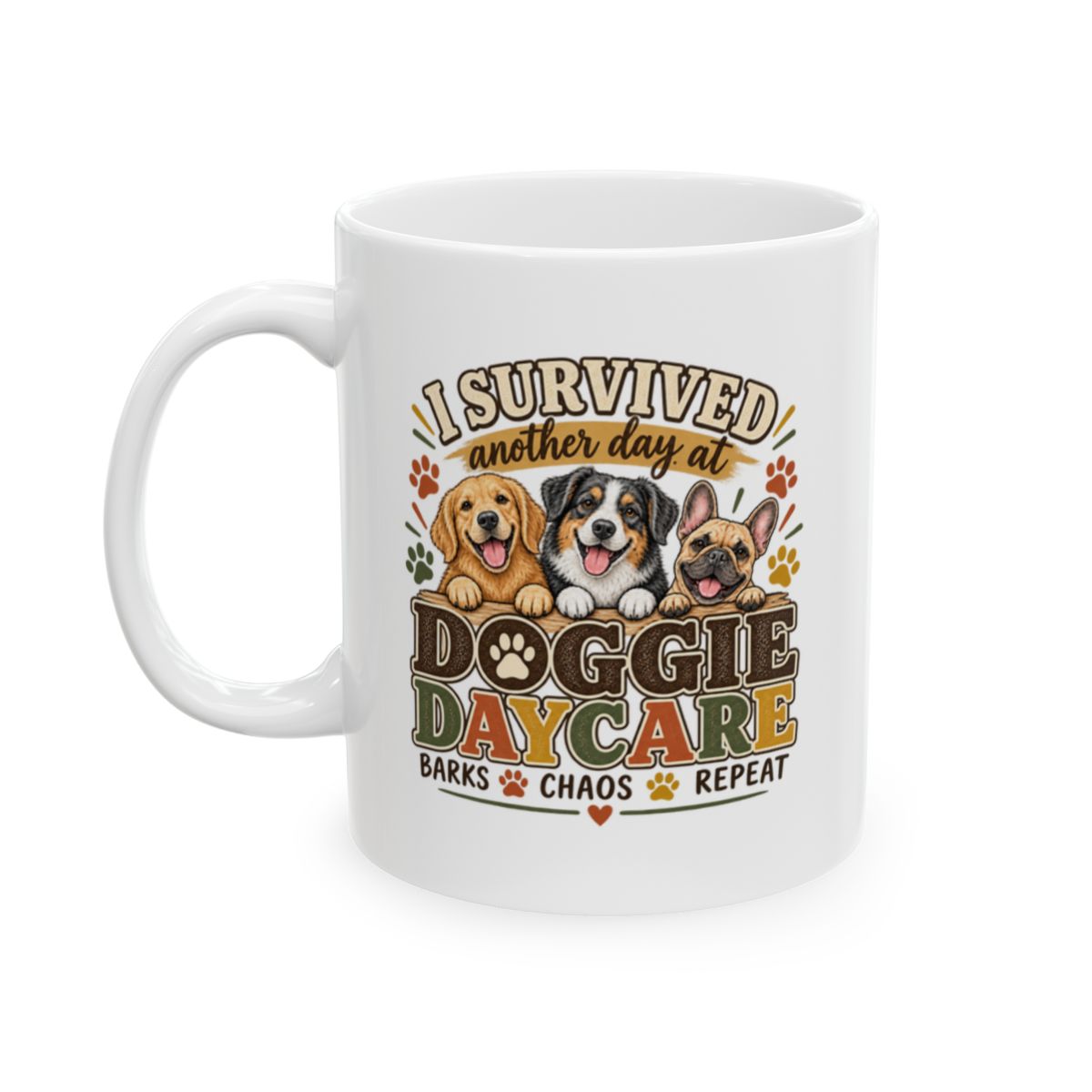 Dog Daycare Worker Gift Mug, Funny Doggie Daycare Coffee Cup, Kennel Staff Gift