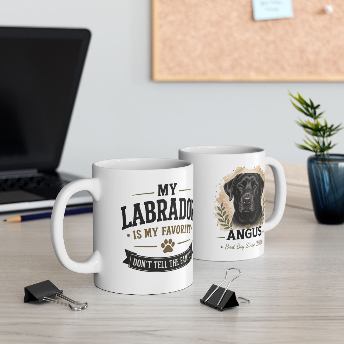 Personalized Labrador Mug, Custom Dog Portrait Mug, Lab Mom Gift, Dog Lover Gift