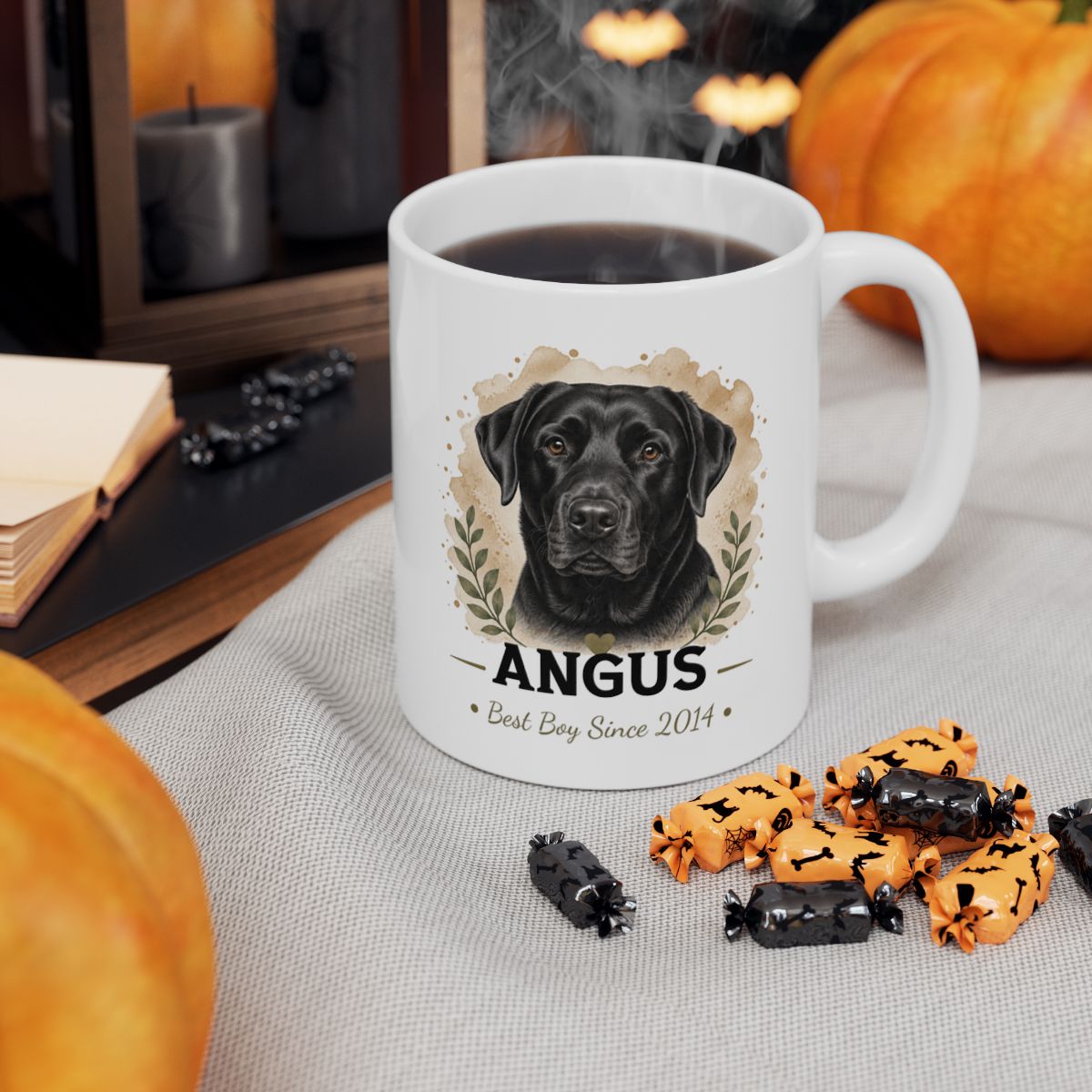 Personalized Labrador Mug, Custom Dog Portrait Mug, Lab Mom Gift, Dog Lover Gift
