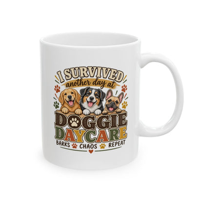 Dog Daycare Worker Gift Mug, Funny Doggie Daycare Coffee Cup, Kennel Staff Gift
