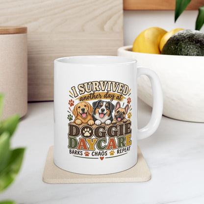 Dog Daycare Worker Gift Mug, Funny Doggie Daycare Coffee Cup, Kennel Staff Gift