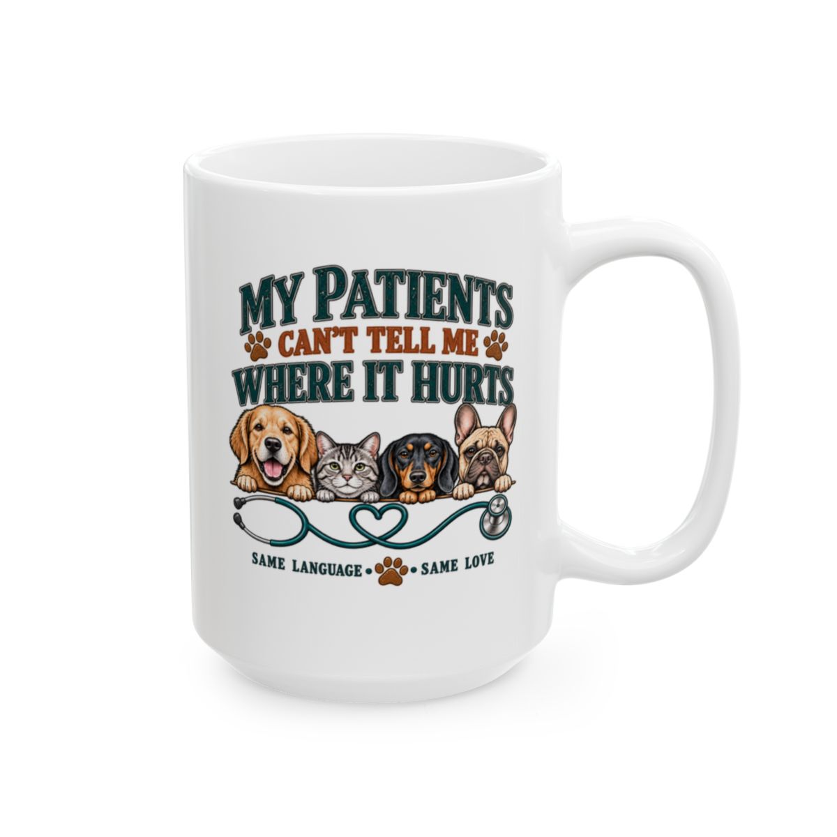 Personalized Veterinarian Mug, Vet Doctor Gift, Custom Veterinary Medicine Coffee Cup