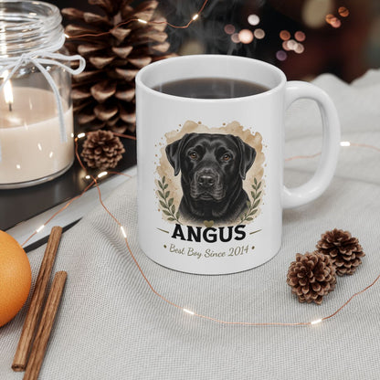 Personalized Labrador Mug, Custom Dog Portrait Mug, Lab Mom Gift, Dog Lover Gift
