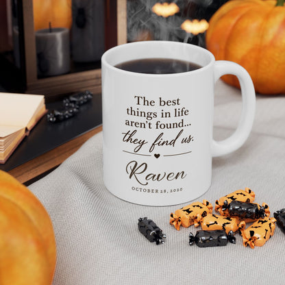 Personalized Gotcha Day Mug, Custom Dog Portrait, Adoption Anniversary Gift, Dog Mom Keepsake