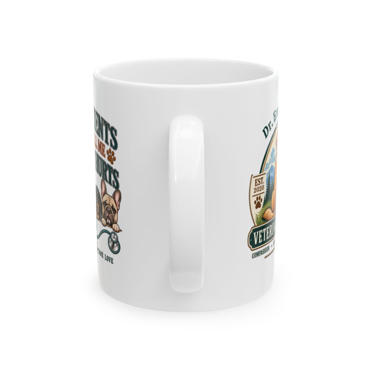 Personalized Veterinarian Mug, Vet Doctor Gift, Custom Veterinary Medicine Coffee Cup