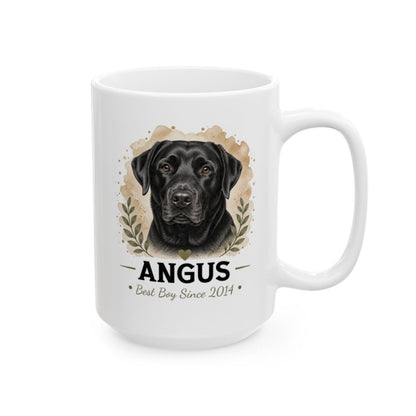 Personalized Labrador Mug, Custom Dog Portrait Mug, Lab Mom Gift, Dog Lover Gift