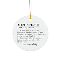 Load image into Gallery viewer, Personalized Custom Vet Tech Gift, Funny Veterinary Assistant Gift, Humorous Vet Tech Keepsake
