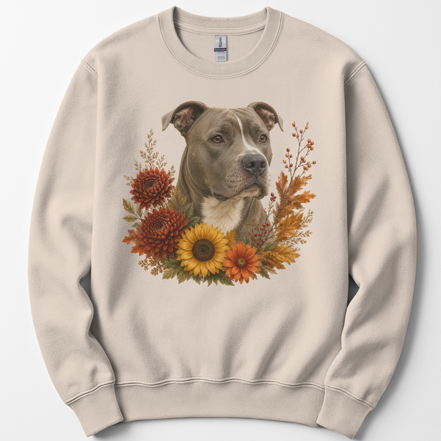 Pitbull Autumn Floral Sweatshirt