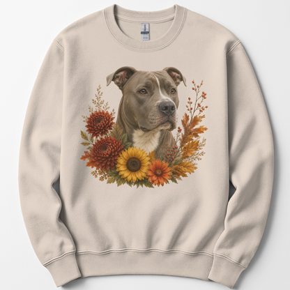 Pitbull Autumn Floral Sweatshirt