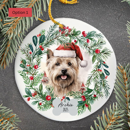 Personalized Cairn Terrier Christmas Ornament