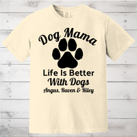 Load image into Gallery viewer, Personalized Life is Better With Dogs Shirt
