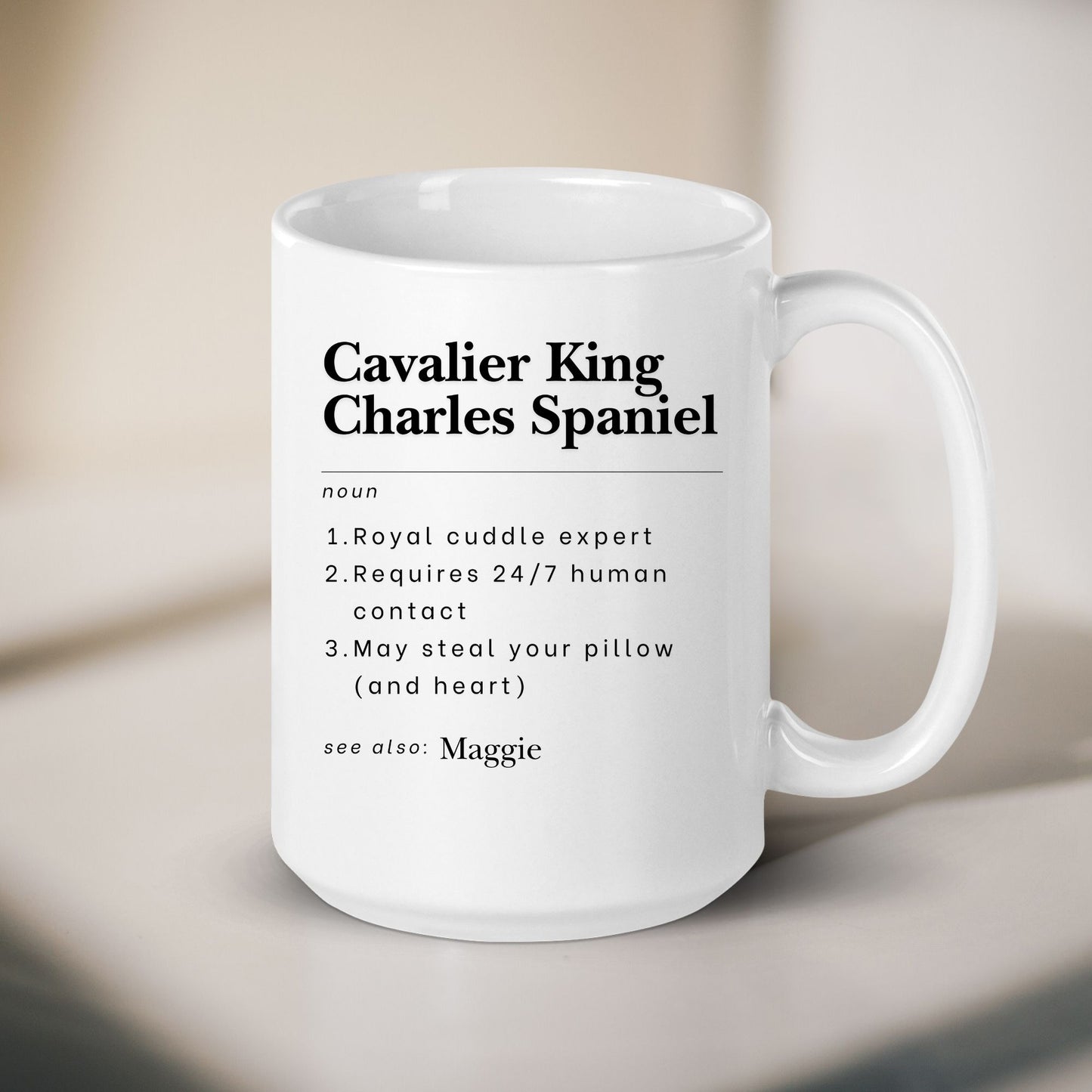 Personalized Cavalier King Charles Spaniel Mug