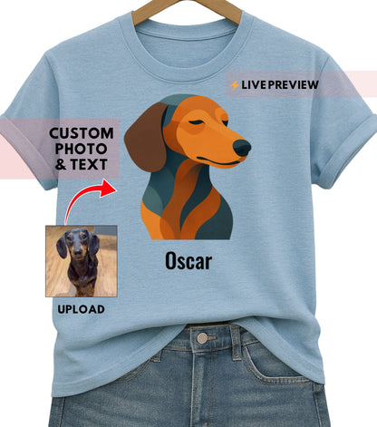 Personalized Abstract Dog Shirt (shh...it works for cats too)