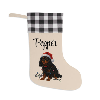 Personalized Cavalier King Charles Spaniel Christmas Stocking