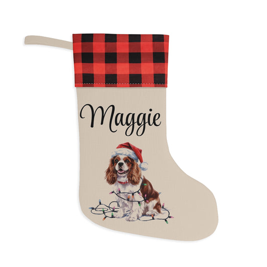 Personalized Cavalier King Charles Spaniel Christmas Stocking