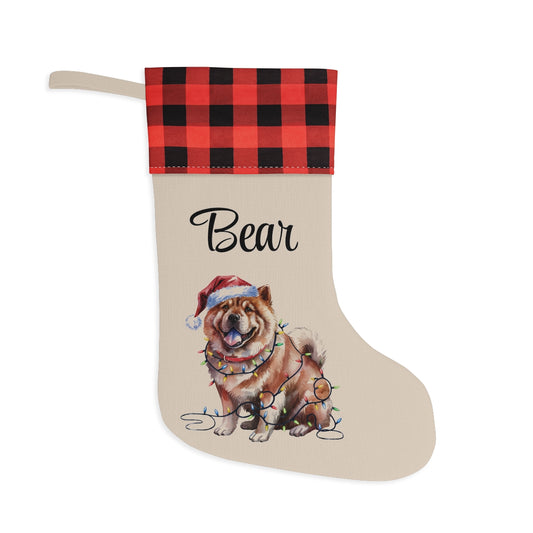 Personalized Chow Chow Christmas Stocking