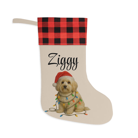 Personalized Havanese Christmas Stocking, Holiday Decor Gift for Pet Lovers