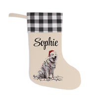 Load image into Gallery viewer, Personalized Great Pyrenees Christmas Stocking, Holiday Decor Gift for Pet Lovers
