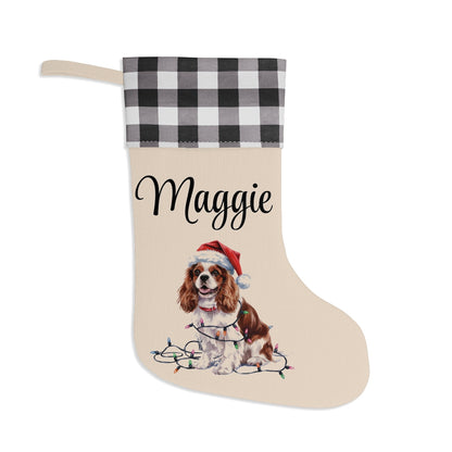 Personalized Cavalier King Charles Spaniel Christmas Stocking
