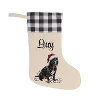Load image into Gallery viewer, Personalized Cane Corso Christmas Stocking,  Holiday Decor Gift for Pet Lovers
