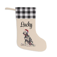 Load image into Gallery viewer, Personalized Dalmatian Christmas Stocking, Holiday Decor Gift for Pet Lovers
