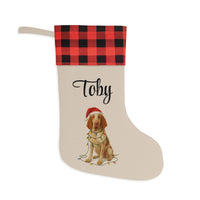 Load image into Gallery viewer, Personalized Bracco Italiano Christmas Stocking,  Holiday Decor Gift for Pet Lovers
